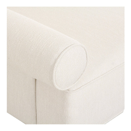Rosello White Left Arm Facing Chair by MOES at Eve Furniture