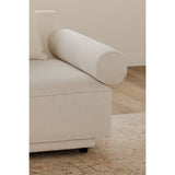 Rosello White Left Arm Facing Chair by MOES at Eve Furniture
