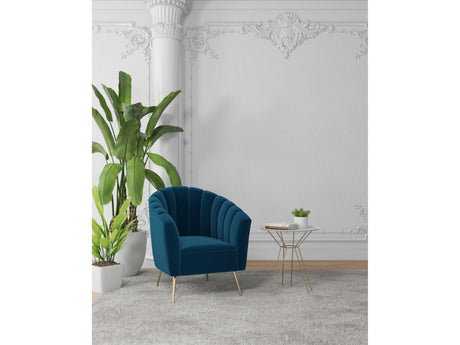 Rosemont Accent Chair in Blue and Gold (set of 2) by Manhattan Comfort at Eve Furniture