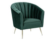 Rosemont Accent Chair in Green and Gold by Manhattan Comfort at Eve Furniture