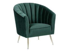 Rosemont Accent Chair in Green and Gold by Manhattan Comfort at Eve Furniture