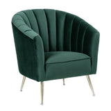 Rosemont Accent Chair in Green and Gold (set of 2) by Manhattan Comfort at Eve Furniture