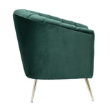 Rosemont Accent Chair in Green and Gold (set of 2) by Manhattan Comfort at Eve Furniture