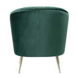 Rosemont Accent Chair in Green and Gold (set of 2) by Manhattan Comfort at Eve Furniture