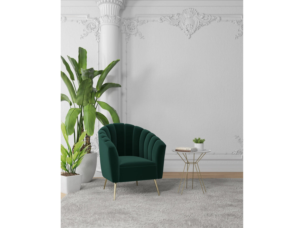 Rosemont Accent Chair in Green and Gold (set of 2) by Manhattan Comfort at Eve Furniture