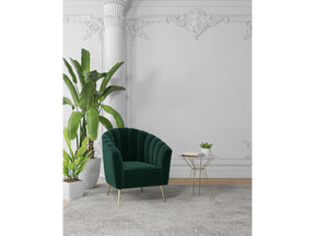 Rosemont Accent Chair in Green and Gold (set of 2) by Manhattan Comfort at Eve Furniture