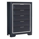 Rosemont Midnight Blue Storage Platform Bedroom Set by Homelegance at Eve Furniture