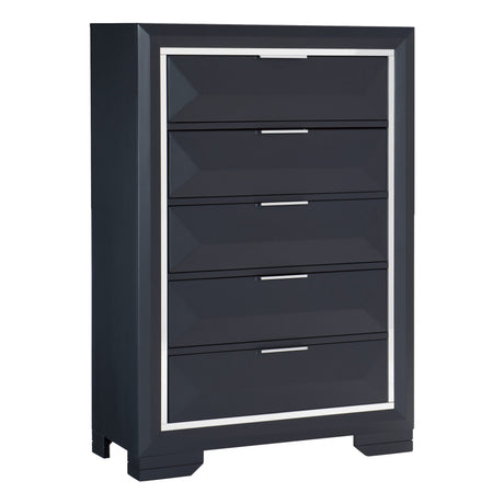 Rosemont Midnight Blue Storage Platform Bedroom Set by Homelegance at Eve Furniture