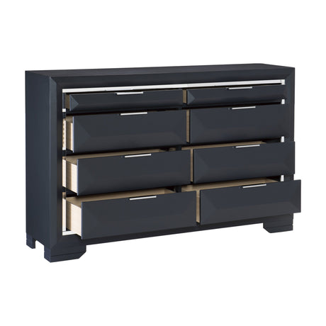 Rosemont Midnight Blue Storage Platform Bedroom Set by Homelegance at Eve Furniture