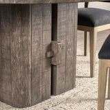 Rosemount Aged Brown Round Dining Table by Classic Home at Eve Furniture