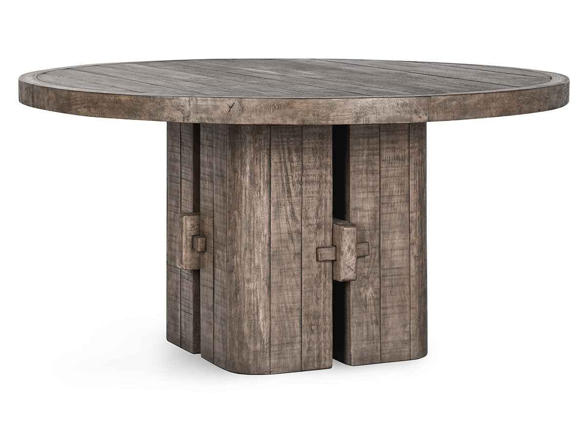 Rosemount Aged Brown Round Dining Table by Classic Home at Eve Furniture