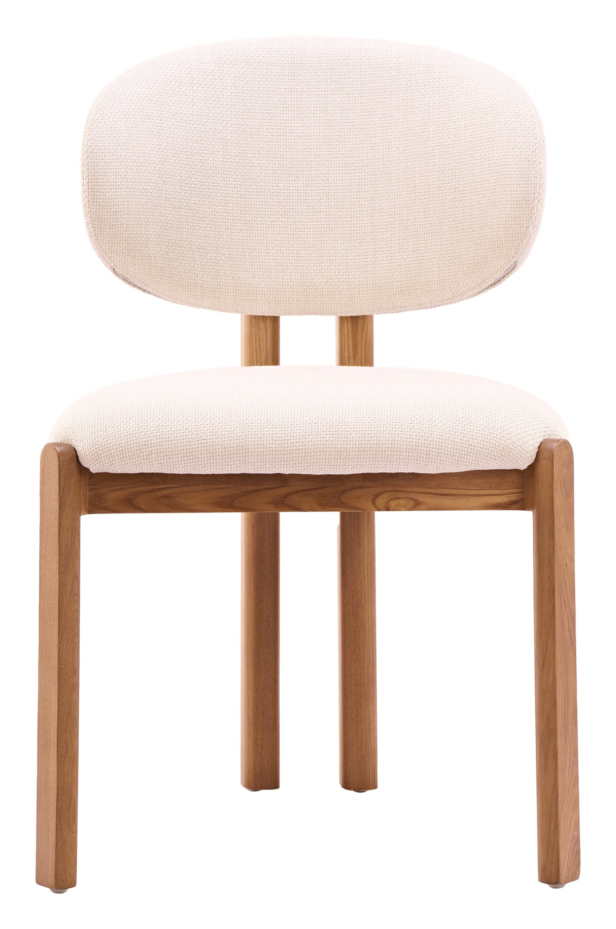 Rosetta Beige & Walnut Dining Chair (Set of 2) by Zuomod at Eve Furniture