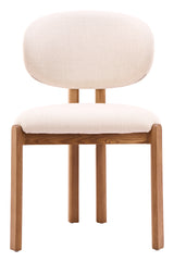 Rosetta Beige & Walnut Dining Chair (Set of 2) by Zuomod at Eve Furniture
