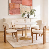 Rosetta Beige & Walnut Dining Chair (Set of 2) by Zuomod at Eve Furniture