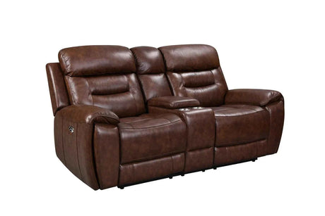 Rosewood Brown Power Reclining Living Room Set by New Era Innovations at Eve Furniture