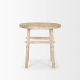 Rosie Large Blonde Wood End Table by Mercana at Eve Furniture