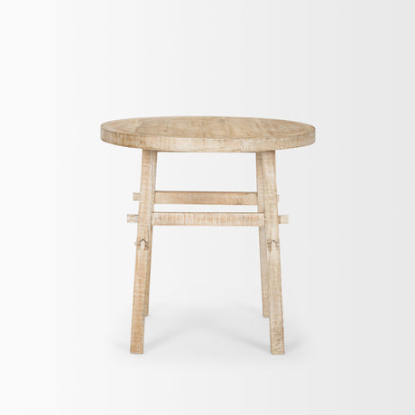 Rosie Large Blonde Wood End Table by Mercana at Eve Furniture