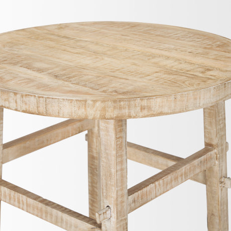 Rosie Large Blonde Wood End Table by Mercana at Eve Furniture