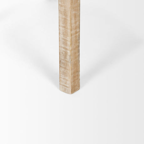 Rosie Large Blonde Wood End Table by Mercana at Eve Furniture
