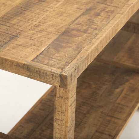 Rosie Large Brown Wood Console Table by Mercana at Eve Furniture