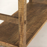 Rosie Large Brown Wood Console Table by Mercana at Eve Furniture