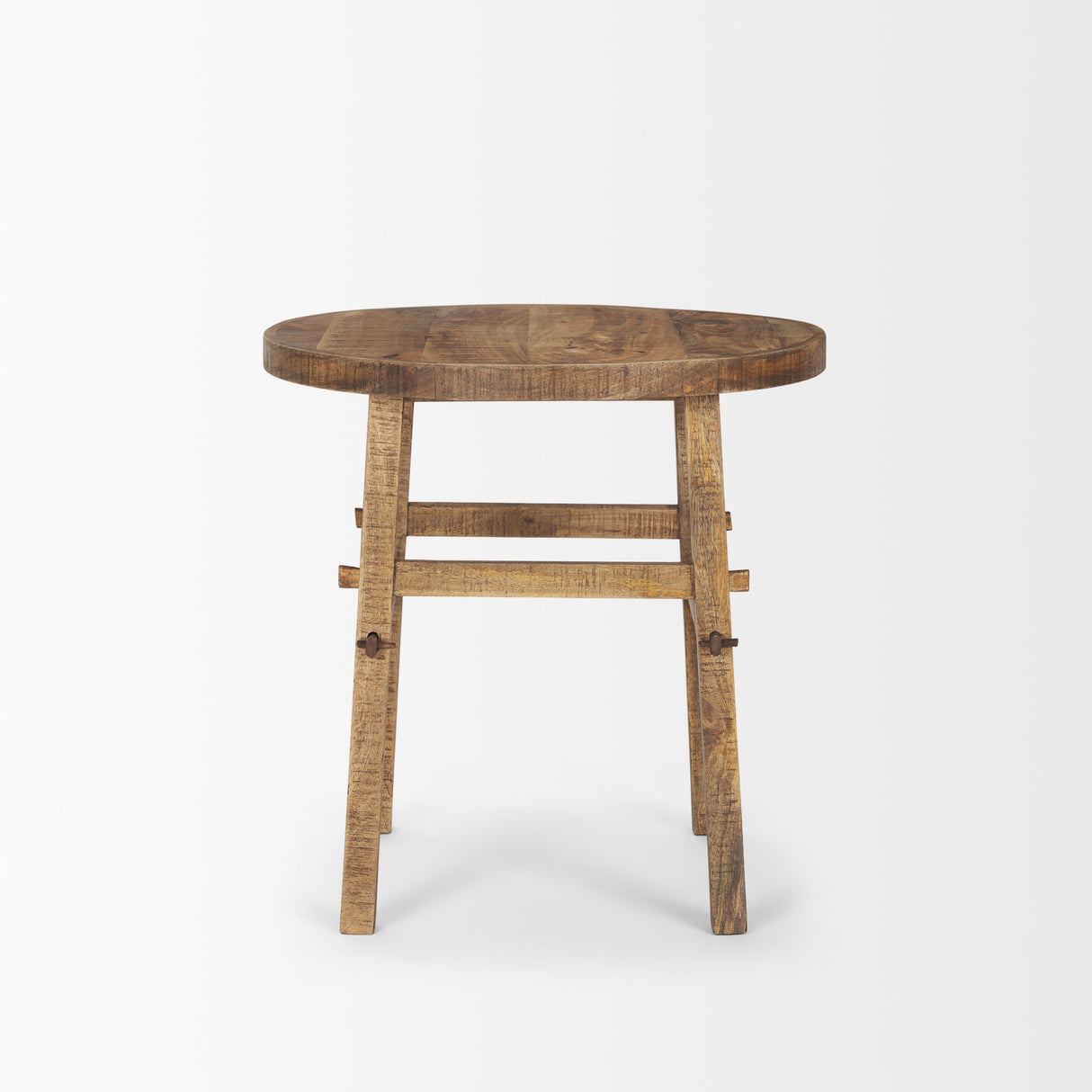 Rosie Large Brown Wood End Table by Mercana at Eve Furniture