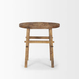 Rosie Large Brown Wood End Table by Mercana at Eve Furniture