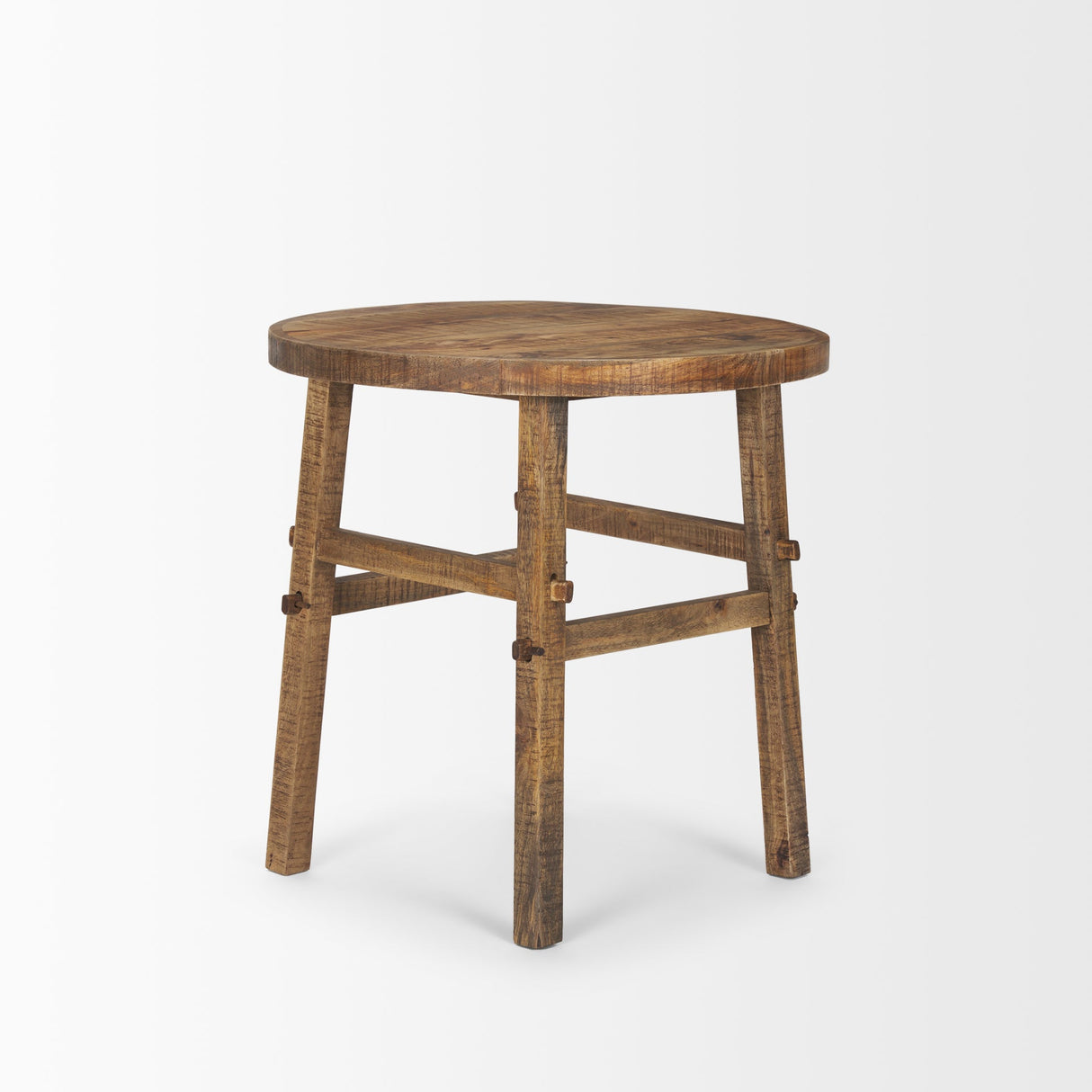 Rosie Large Brown Wood End Table by Mercana at Eve Furniture
