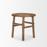 Rosie Large Brown Wood End Table by Mercana at Eve Furniture