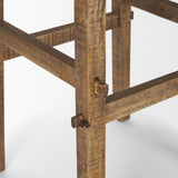 Rosie Large Brown Wood End Table by Mercana at Eve Furniture