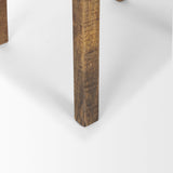 Rosie Large Brown Wood End Table by Mercana at Eve Furniture