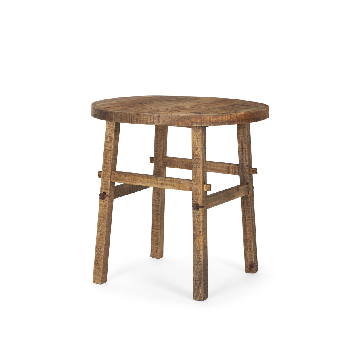 Rosie Large Brown Wood End Table by Mercana at Eve Furniture