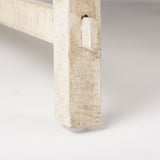 Rosie 48.0L x 48.0W x 16.0H Round Blonde Wood Coffee Table by Mercana at Eve Furniture