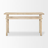 Rosie Small Blonde Wood Console Table by Mercana at Eve Furniture
