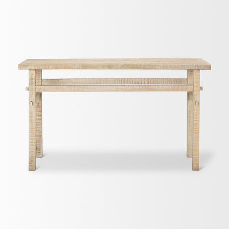 Rosie Small Blonde Wood Console Table by Mercana at Eve Furniture