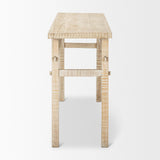 Rosie Small Blonde Wood Console Table by Mercana at Eve Furniture