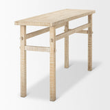 Rosie Small Blonde Wood Console Table by Mercana at Eve Furniture