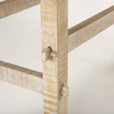 Rosie Small Blonde Wood Console Table by Mercana at Eve Furniture