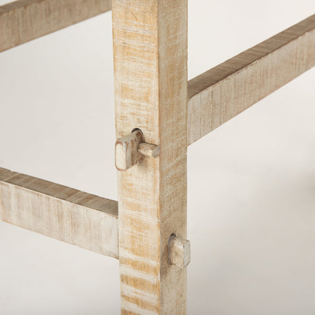 Rosie Small Blonde Wood Console Table by Mercana at Eve Furniture