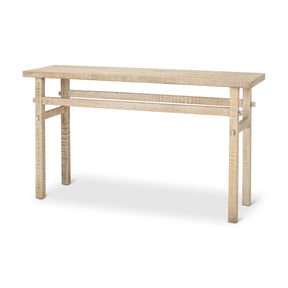 Rosie Small Blonde Wood Console Table by Mercana at Eve Furniture