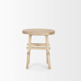 Rosie Small Blonde Wood End Table by Mercana at Eve Furniture