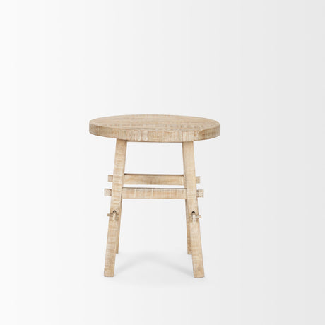 Rosie Small Blonde Wood End Table by Mercana at Eve Furniture