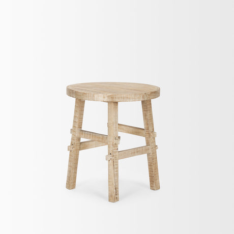 Rosie Small Blonde Wood End Table by Mercana at Eve Furniture