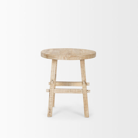 Rosie Small Blonde Wood End Table by Mercana at Eve Furniture