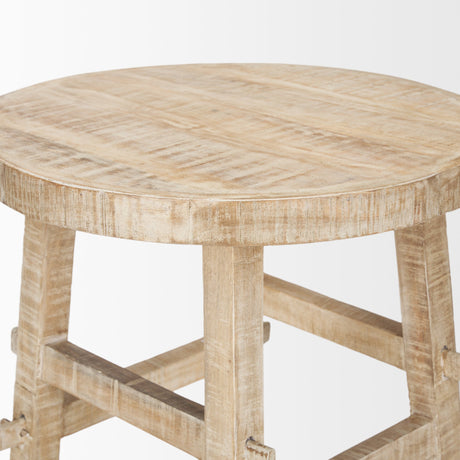 Rosie Small Blonde Wood End Table by Mercana at Eve Furniture