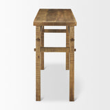 Rosie Small Brown Wood Console Table by Mercana at Eve Furniture