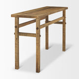 Rosie Small Brown Wood Console Table by Mercana at Eve Furniture