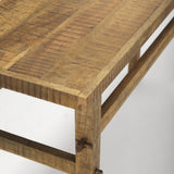 Rosie Small Brown Wood Console Table by Mercana at Eve Furniture