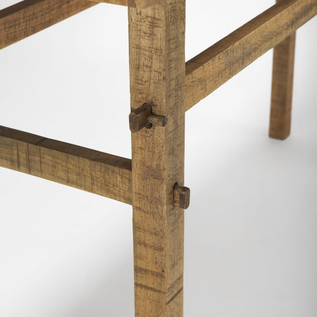Rosie Small Brown Wood Console Table by Mercana at Eve Furniture