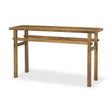 Rosie Small Brown Wood Console Table by Mercana at Eve Furniture